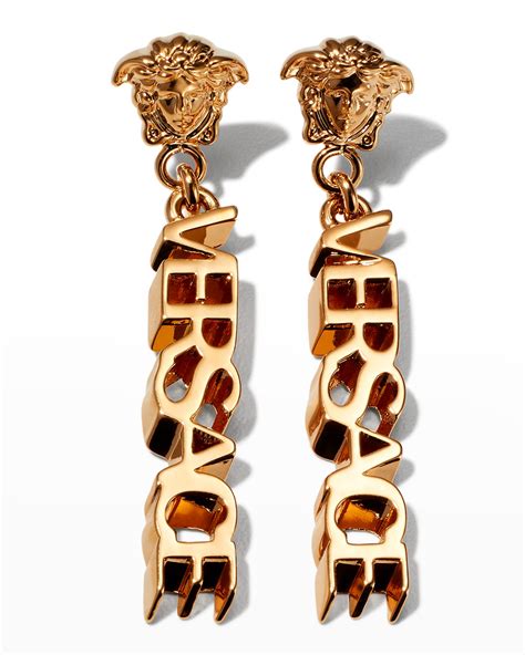 versace men earings|versace dangle earrings.